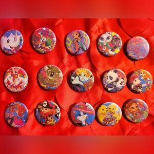 Lisa Frank Pin Back Button Collection #1 - 15 Buttons